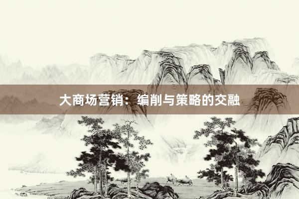 大商场营销：编削与策略的交融